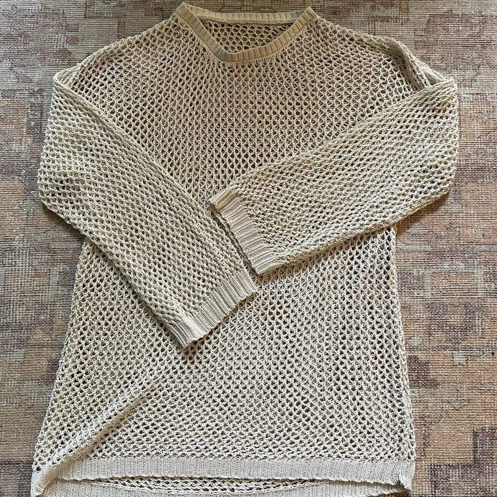 Crocheted long sleeve